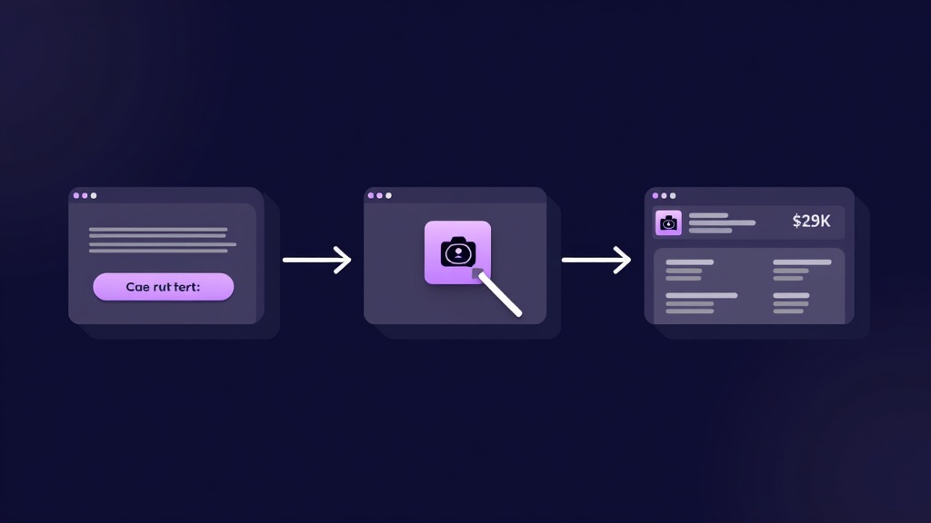 Three-step AI film pipeline: write a prompt, upload reference images, review and generate your script