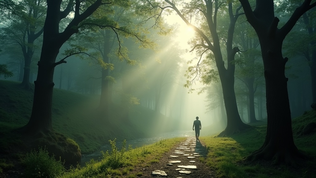 Long cinematic tracking shot through an enchanted forest with morning light, demonstrating Sora 2 long-form video generation