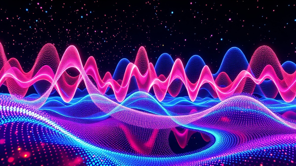 Music video timeline with audio waveform showing beat-aligned visual cuts and multi-layered video tracks
