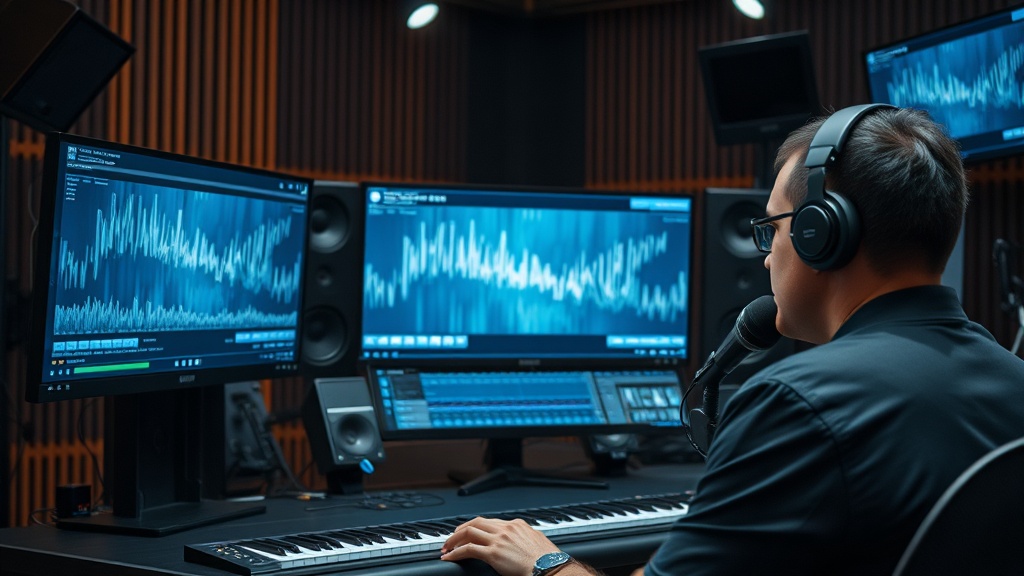 Style preset selection showing 12 visual styles applied to the same music video scene for comparison