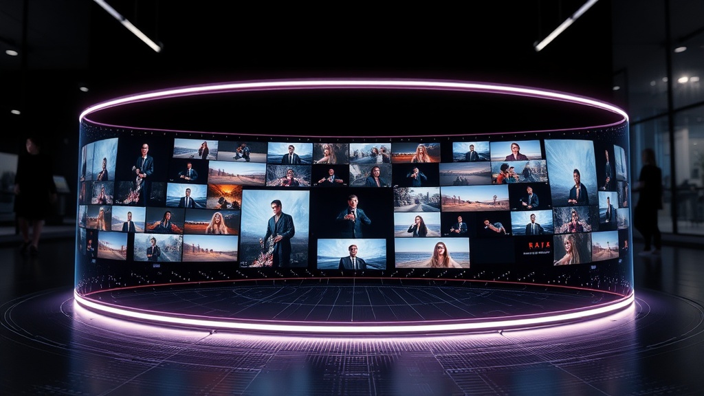 AI script generator creating a structured short film breakdown with scene prompts and timing