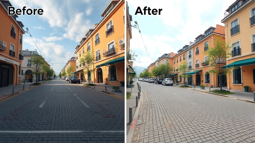 Side-by-side comparison of free tier output with watermark and paid plan clean export without watermark