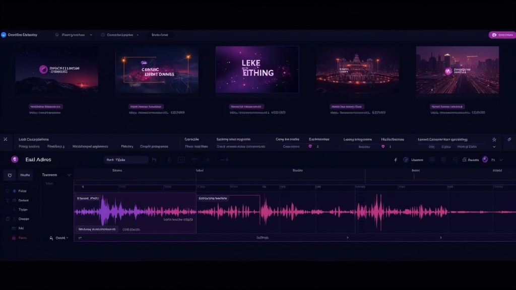 Professional multi-track timeline with video, audio, and text layers in the Filmaris AI video editor