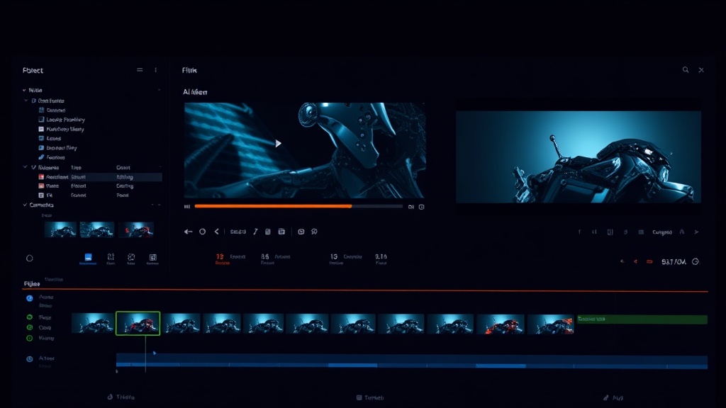 Kling 2.6 Standard integration in the Filmaris video editor workspace