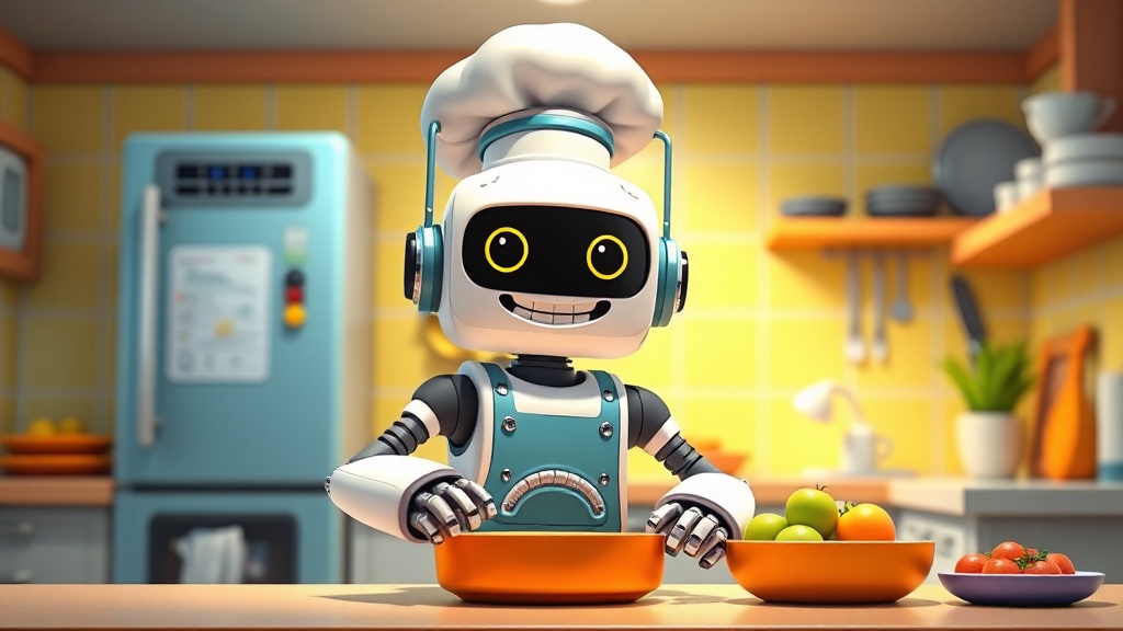Filmaris editor showing Disney Pixar cartoon style with bright 3D animated characters in a colorful marketplace scene