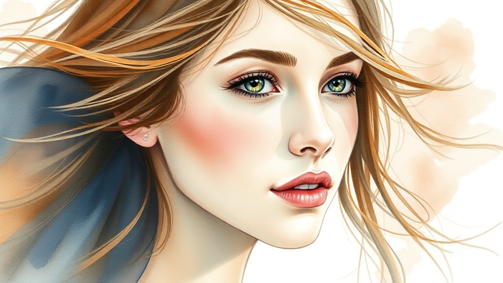 Watercolor AI art comparison showing FLUX Dev transparent color layering and DALL-E 3 composed botanical illustration with soft edges